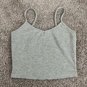 Grey Shein Crop Tank Top Size XS